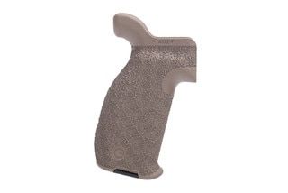 Flat dark earth AR-15 pistol grip, standard texture.